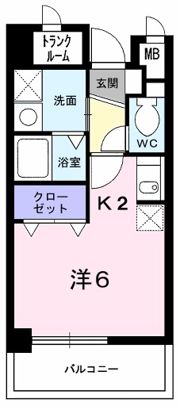エレガンラルジュⅡの間取り画像