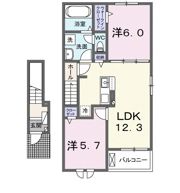 パープルチェッロの間取り画像