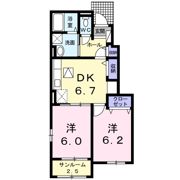 レーヴ Ⅵの間取り画像