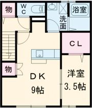 クレセントの間取り画像