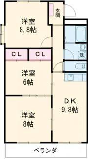 エクスクリエ桜橋の間取り画像