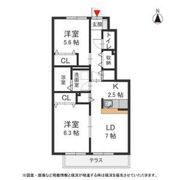 クレール杉村の間取り画像