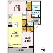 エリオント深見西二丁目の間取り画像