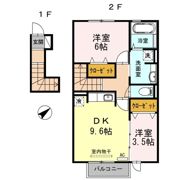 クレールわかばの間取り画像