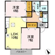 コンフォートハイツ B棟の間取り画像