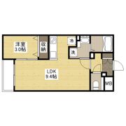 月光東福山駅前の間取り画像