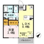 モンテローザ小待Bの間取り画像