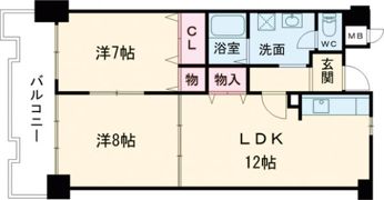 グランドパレス学園前の間取り画像