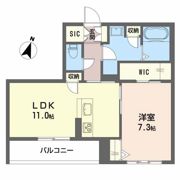 シャーメゾン桜Ⅲの間取り画像