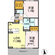 コンフォールクレールの間取り画像