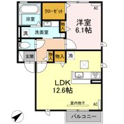 D-Room水車の間取り画像