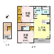 セジュールやすひろ D棟の間取り画像