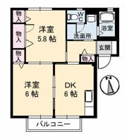 第二双葉ハイツ B棟の間取り画像