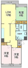 サンハイツ古庄の間取り画像