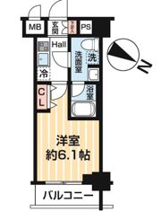 MAXIV BANDOBASHI TWIN EASTの間取り画像