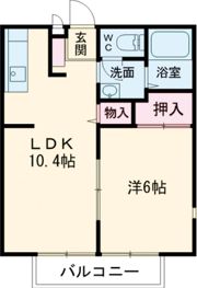 ハイツフルールの間取り画像