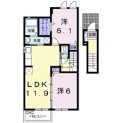 フリーデの間取り画像