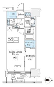 アヴァンカーサ町屋の間取り画像