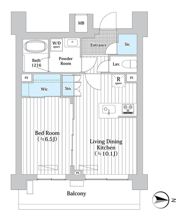 プレール・ドゥーク新宿Westの間取り画像