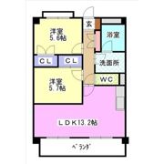 レージュグリーンの間取り画像