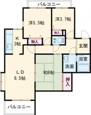パーク・ノヴァあやめ池の間取り画像