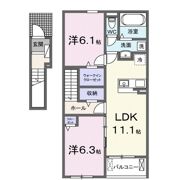 グランドール Aの間取り画像