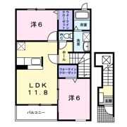 エレガンスブライト Kの間取り画像