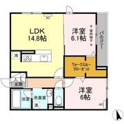 野秋ハイツⅡの間取り画像