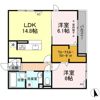 野秋ハイツⅡの間取り画像