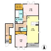 クレア Ⅱの間取り画像