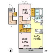 ソレイユ梶山の間取り画像