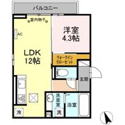 レーヴソレイユの間取り画像