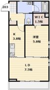 アルカディアⅤの間取り画像