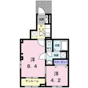 ティーズ グロース Ⅰの間取り画像