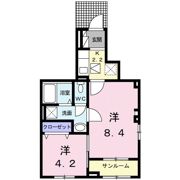 ティーズ グロース Ⅱの間取り画像