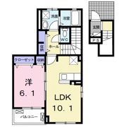 ティーズ グロース Ⅱの間取り画像