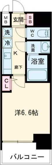 ソルテラスKOBE湊町の間取り画像