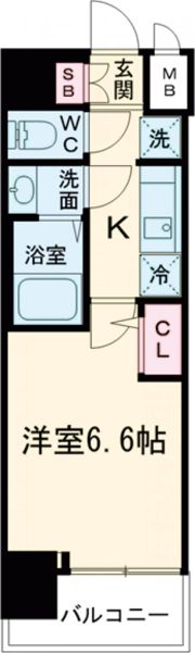 ソルテラスKOBE湊町の間取り画像