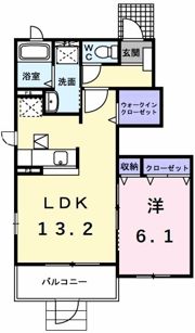 プラシード 美里の間取り画像