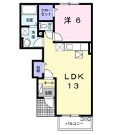 カフリーィエDの間取り画像