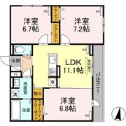 セレスティア江戸川の間取り画像