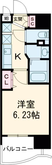 Luxe布施南Ⅱの間取り画像