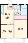 パナハイツ田岡檀紙の間取り画像