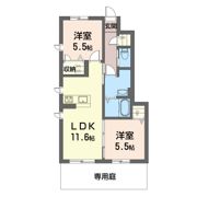 ディアコートSAKURA Ⅱの間取り画像