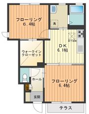 サンシャインエスⅡの間取り画像