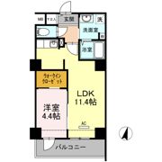 フォレストドルフ天神の間取り画像
