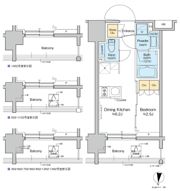 プラウドフラット亀戸ステーションプレイスの間取り画像