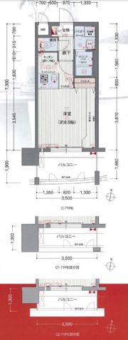 プレサンス名古屋駅前ヴェルロードの間取り画像