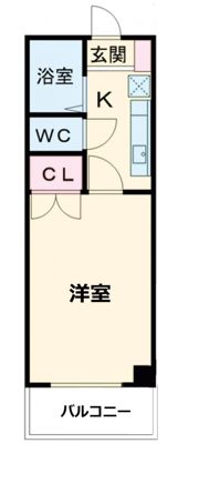 クマノハイツの間取り画像
