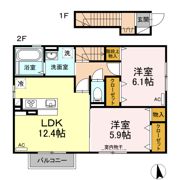 アメーヌセゾン・サンク A棟の間取り画像